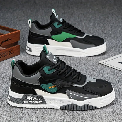 Men’s Casual Sneakers with Thick Cushioned Sole