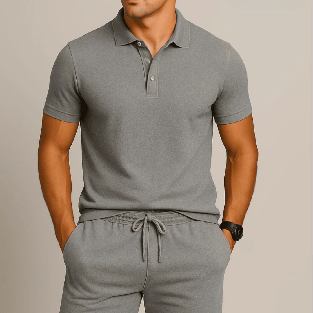 Men’s Polo Lounge Set – Soft, Lightweight & Modern