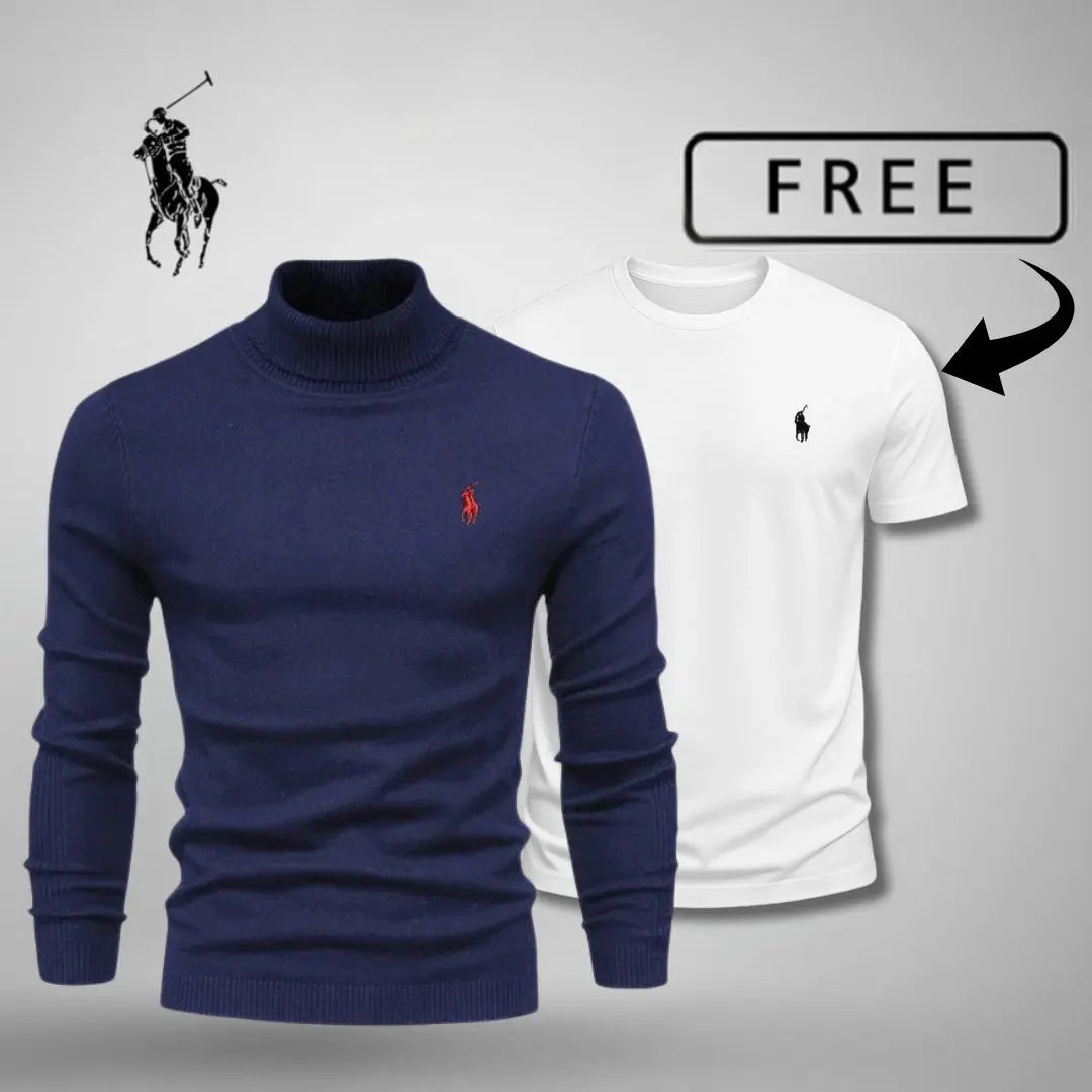 Premium Roll Neck Jumper + FREE T-Shirt 🎁