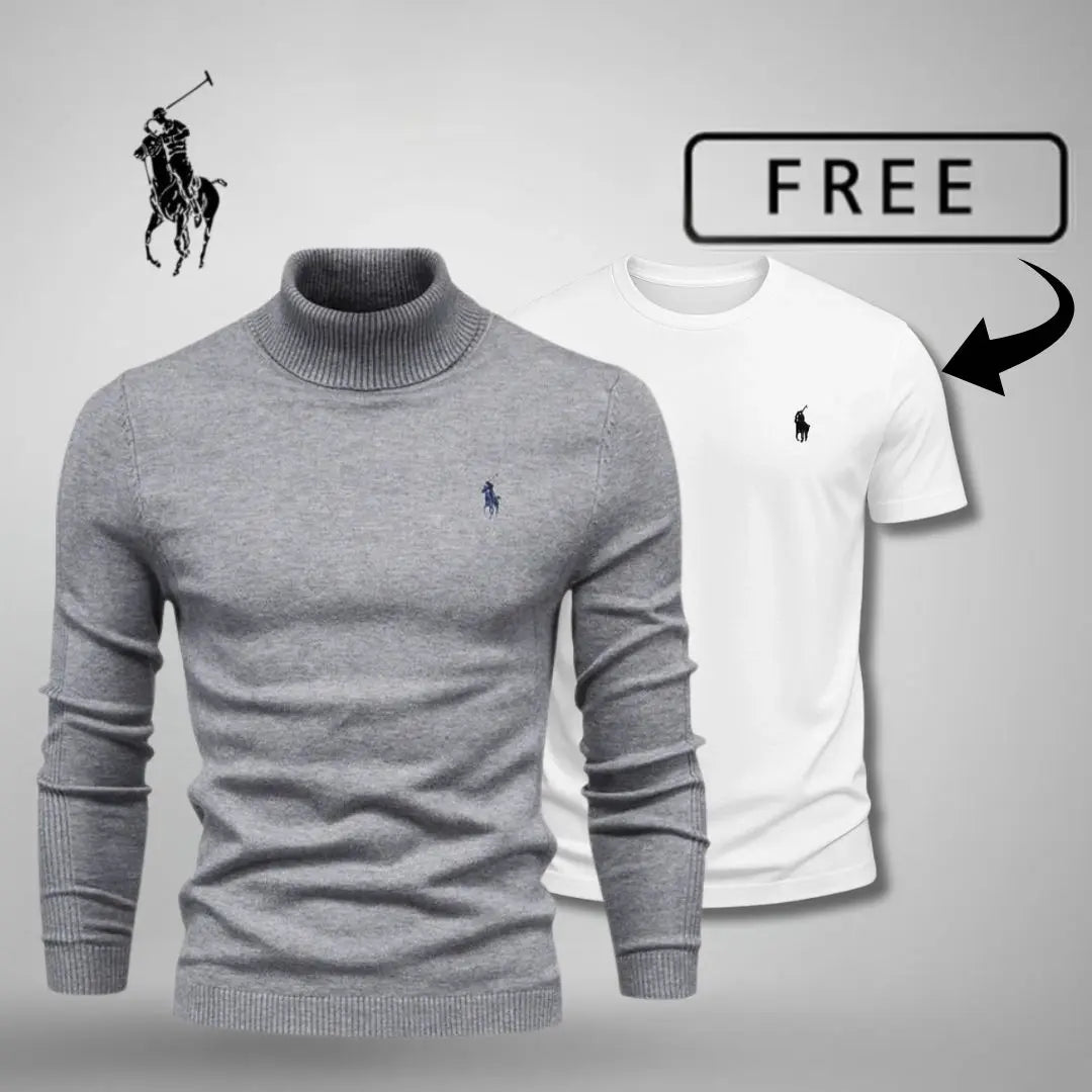 Premium Roll Neck Jumper + FREE T-Shirt 🎁