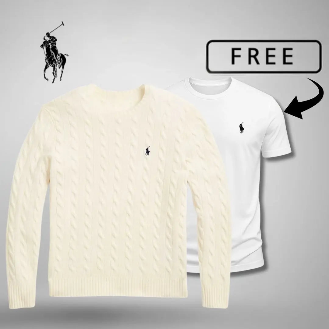 Luxury Knit Sweater + FREE T-Shirt 🎁