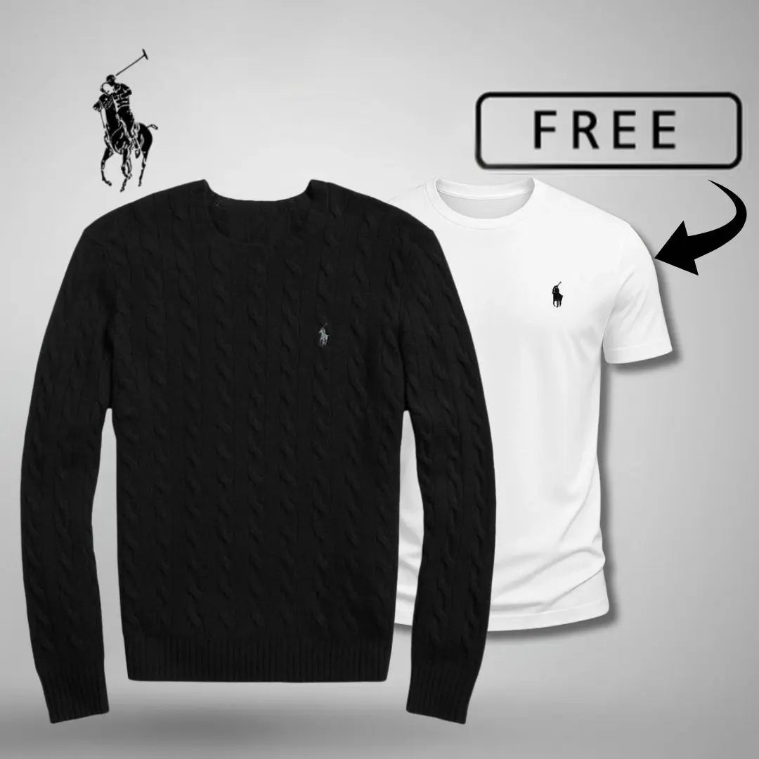 Luxury Knit Sweater + FREE T-Shirt 🎁