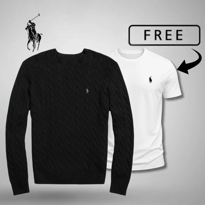 Luxury Knit Sweater + FREE T-Shirt 🎁