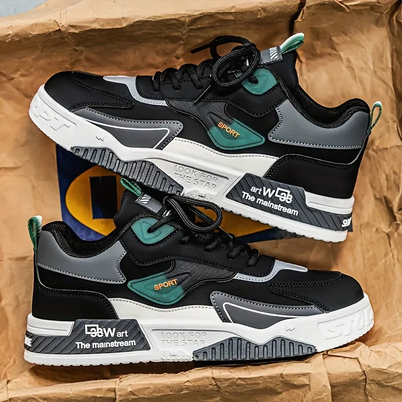 Men’s Casual Sneakers with Thick Cushioned Sole