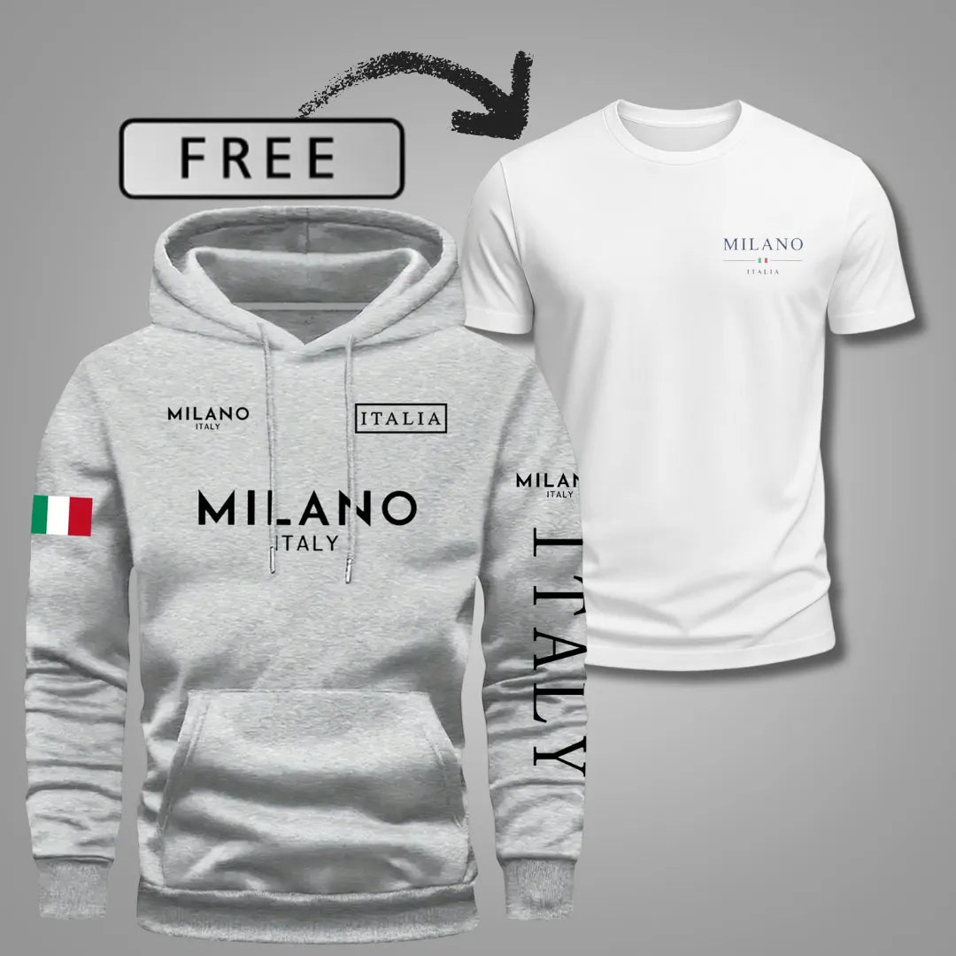 Men’s Milano Comfort Hoodie — Includes Free T-Shirt 🎁
